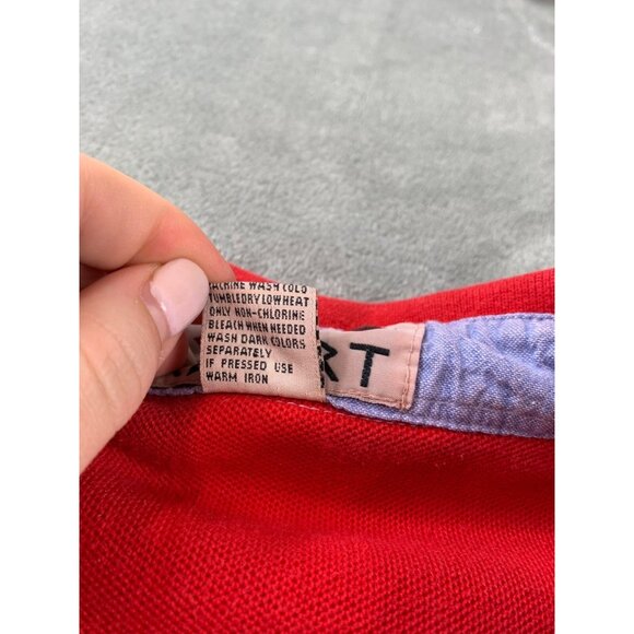 Vintage Georgia Bulldogs Polo Shirt Men XL Red NCAA Football B Resort Golf Coach - Picture 7 of 10